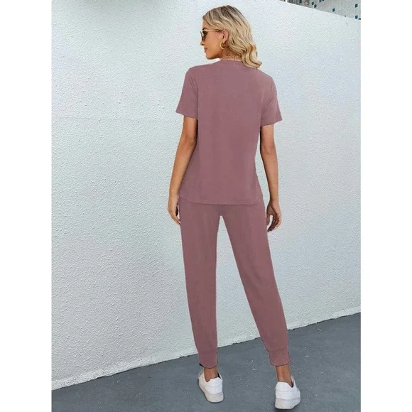 2 piece set: Round Neck Tee for & jogger Pants black - Picture 3 of 11